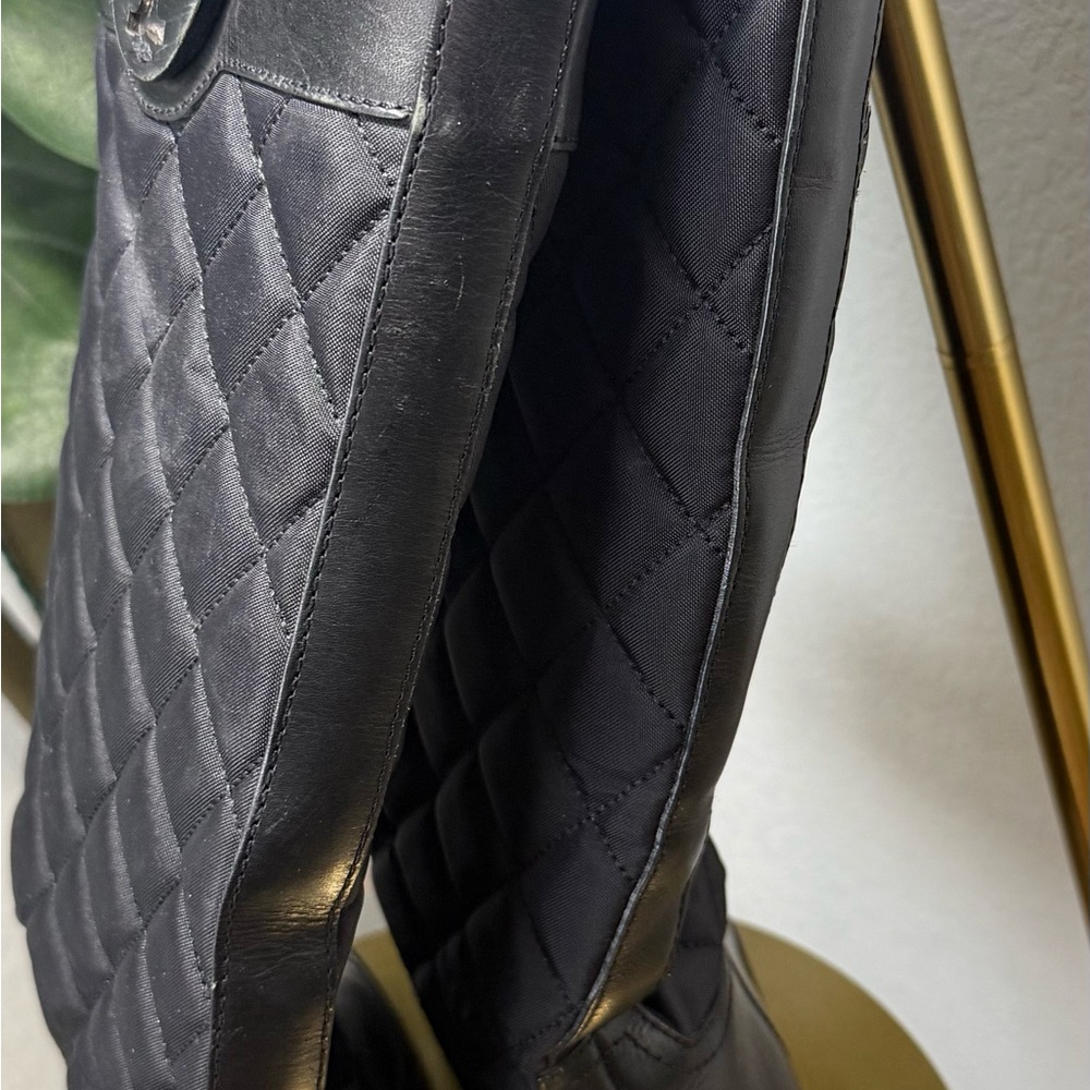 Tory Burch Rowan Quilted Leather Riding Boots $495 - Picture 2 of 5